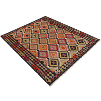 Handmade Vegetable Kelim 6' 4" x 9' 7" (ft) - No. P36076