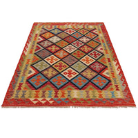 Handmade Vegetable Kilim 4' 11" x 6' 4" (ft) - No. P36097