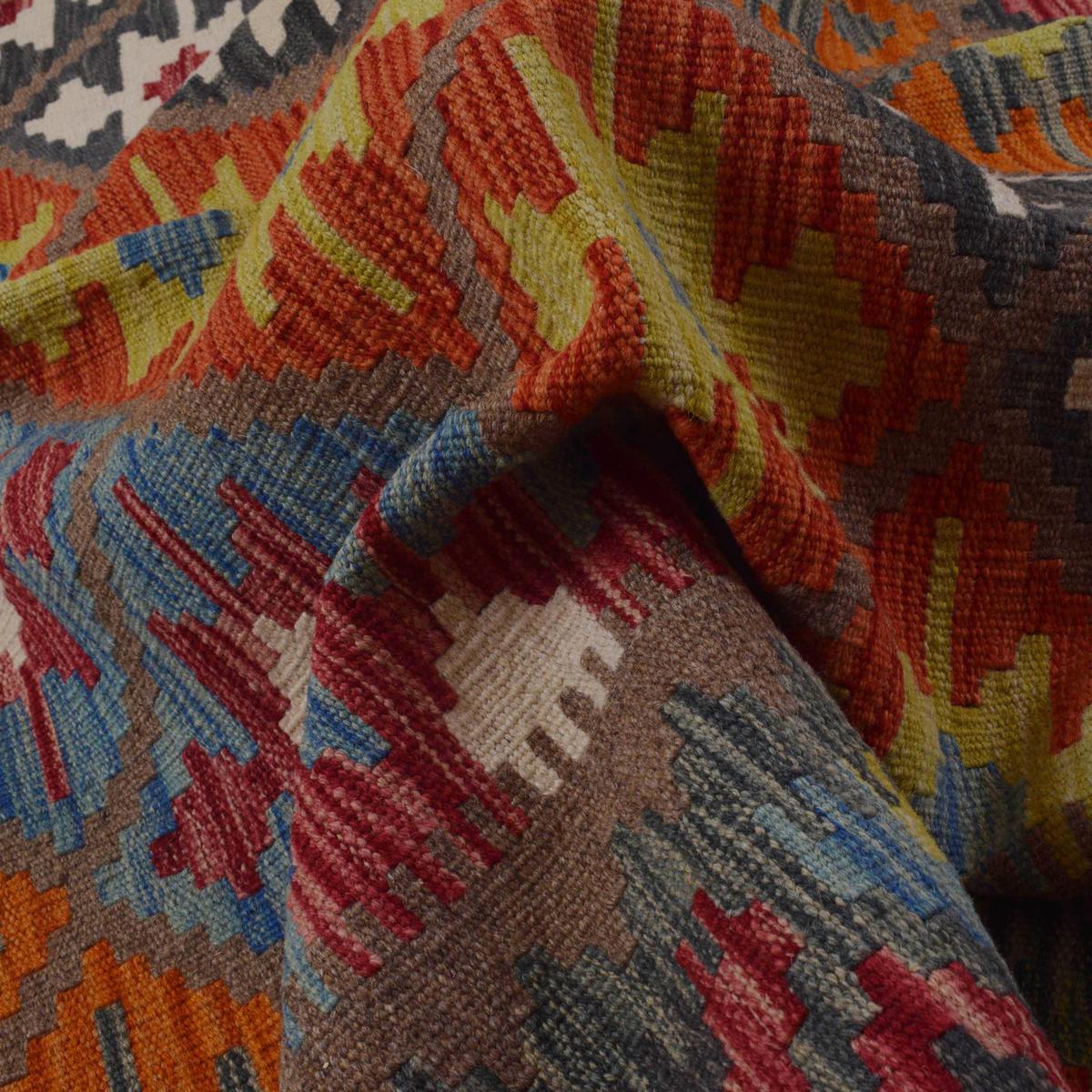 Handmade Vegetable Kelim 5' 2" x 6' 8" (ft) - No. P36098