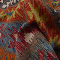 Handmade Vegetable Kelim 5' 2" x 6' 8" (ft) - No. P36098