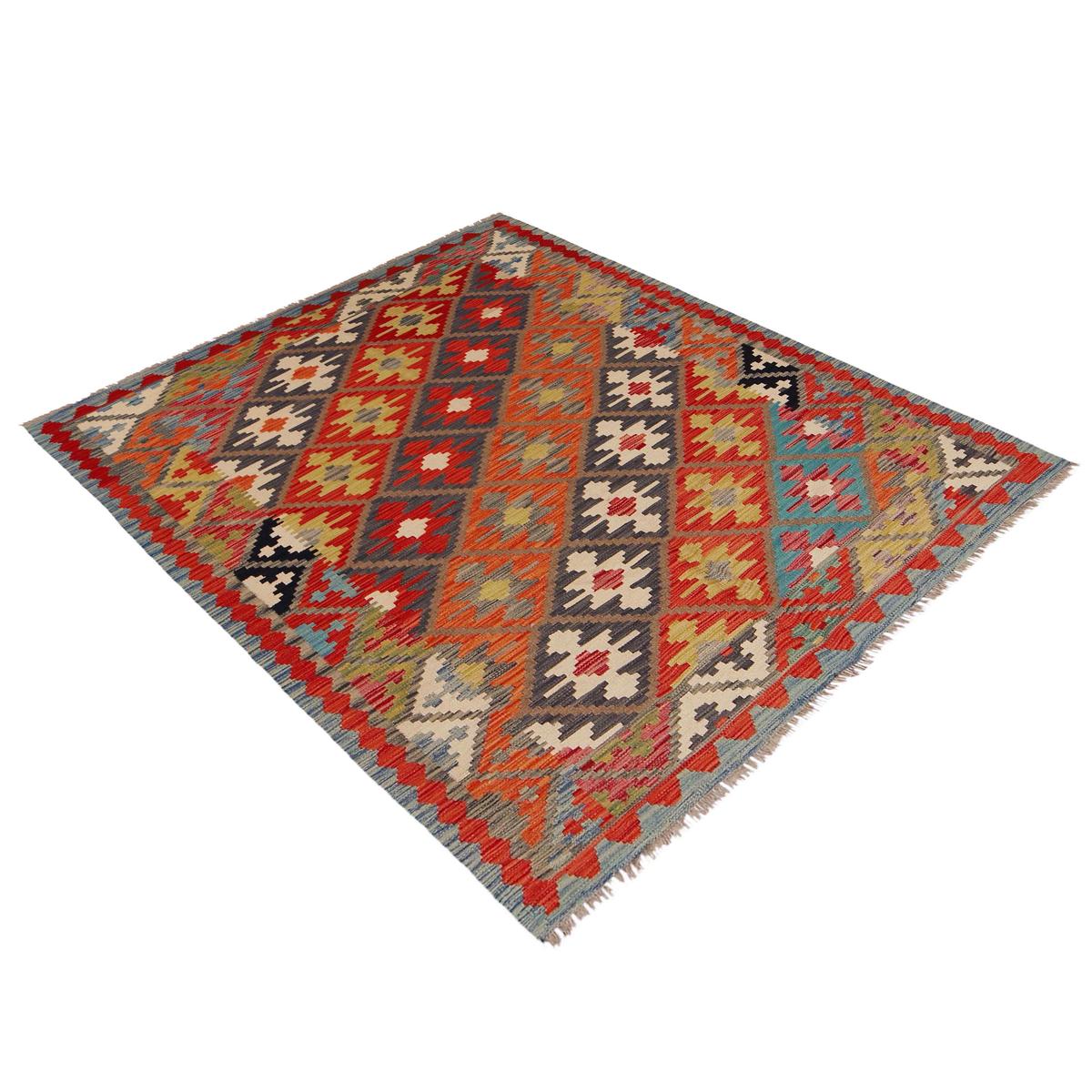 Handmade Wool Kilim Carpet 150 x 199 cm (ID P36102)