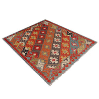 Handmade Wool Kilim Carpet 150 x 199 cm (ID P36102)