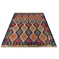 Handmade Wool Kilim Rug 158 x 200 cm (ID P36142)