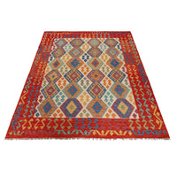 Handmade Vegetable Kilim 6' 0" x 8' 1" (ft) - No. P36144