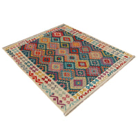 Handmade Vegetable Kilim 5' 9" x 8' 1" (ft) - No. P36148