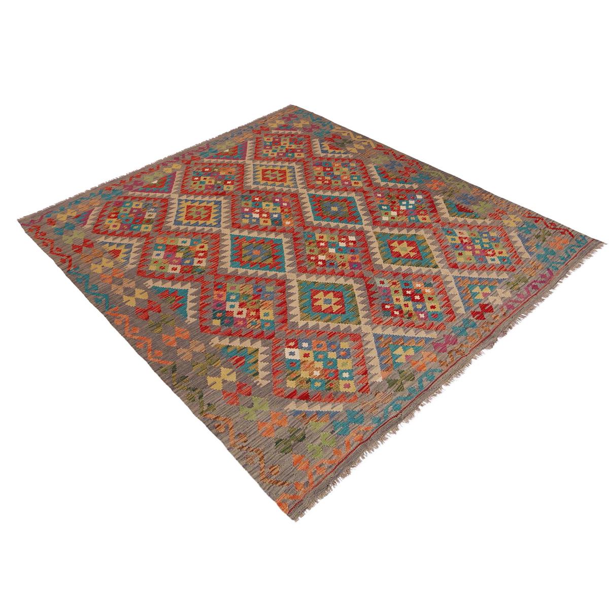 Handmade Vegetable Kilim 6' 3" x 8' 0" (ft) - No. P36150