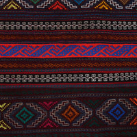 Handmade Flatweave Dhurrie 4' 6" x 7' 8" (ft) - No. R19375a