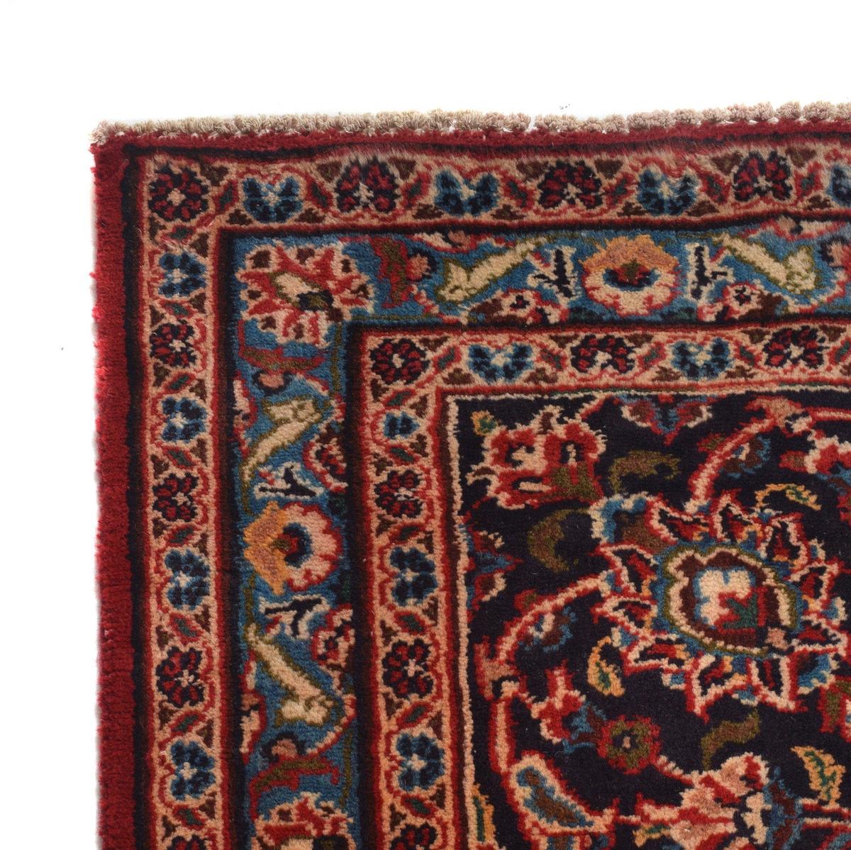 Handmade Red Kashan Wool Area Rug (ID R24109) 113x149 in