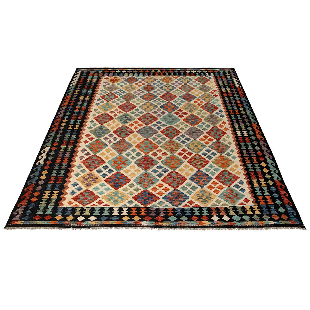 Handmade Vegetable Kelim 8' 2 x 9' 7 (ft) - No. R26100