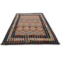 Handmade Vegetable Kilim 5' 8" x 8' 2" (ft) - No. W30121