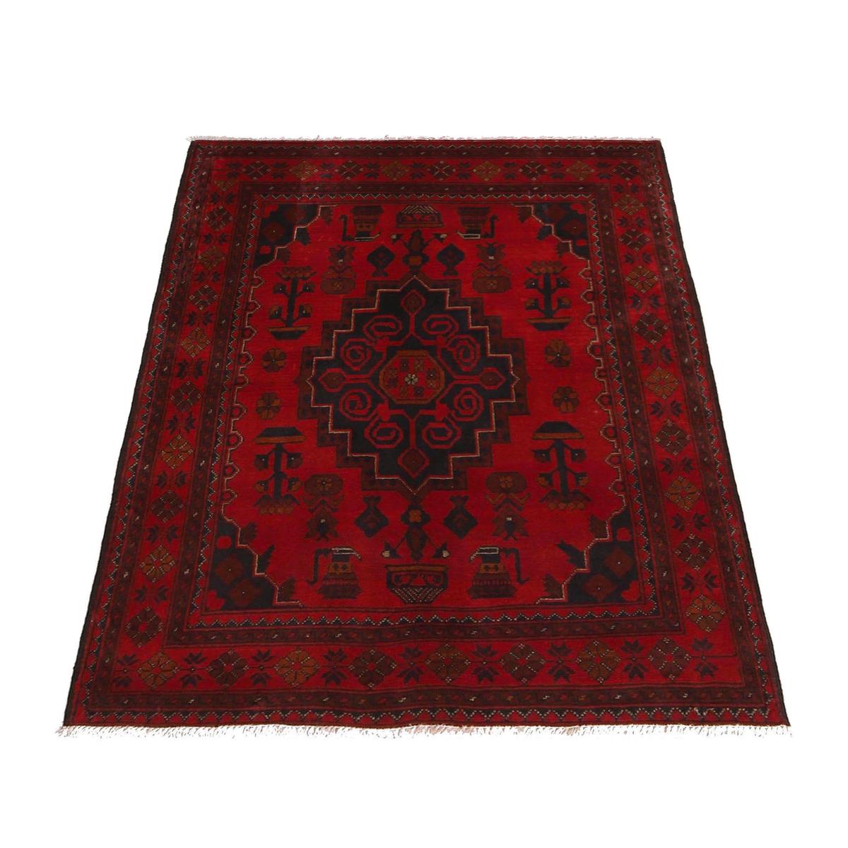 Handmade Wool Khal Mohammadi Area Rug Red 41x59in (ID W34111)
