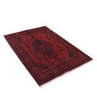 Handmade Wool Khal Mohammadi Area Rug Red 41x59in (ID W34111)