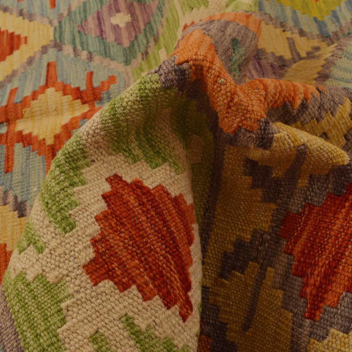 Handmade Vegetable Kilim 4' 11 x 6' 4 (ft) - No. W34753