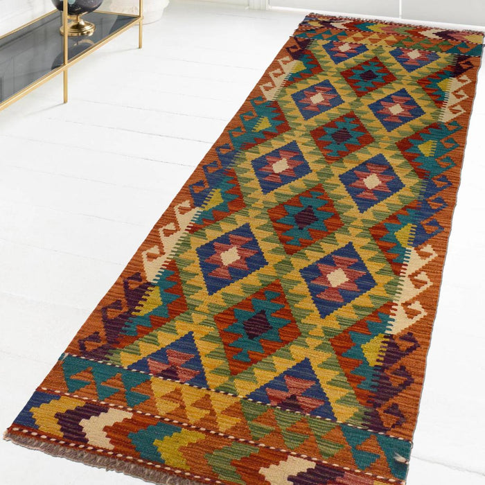 Vegetable Kilim Runner Rug 72x202 cm Carpet W35543