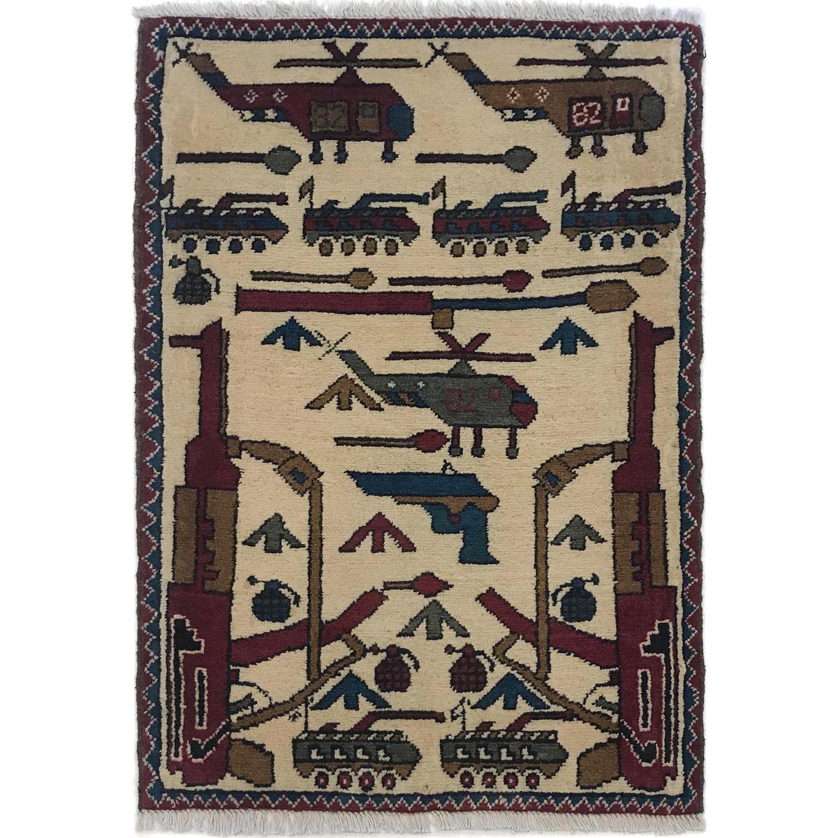 Handmade Wool Area Rug Premium Oriental Carpet (ID W35591)