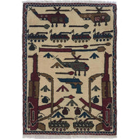 Handmade Wool Area Rug Premium Oriental Carpet (ID W35591)