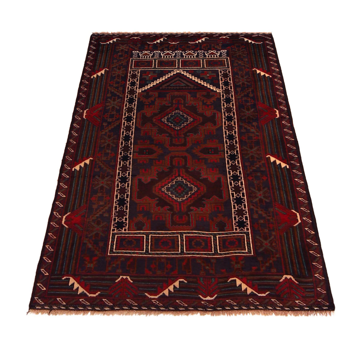 Small Prayer Rug 2' 10" x 4' 11" (ft) - No. W35892