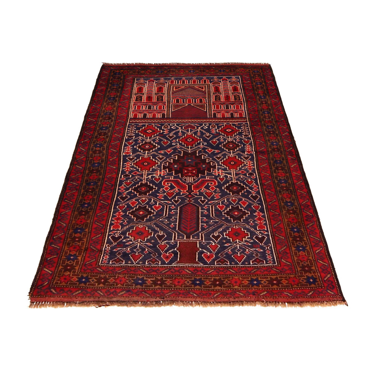 Islamic Prayer Rug 2' 11" x 4' 6" (ft) - No. W35909