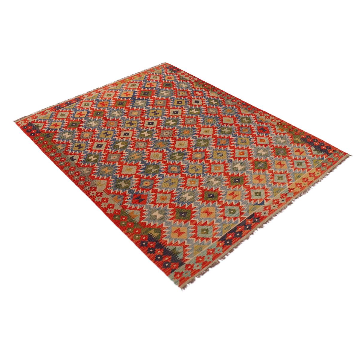 Handmade Vegetable Kilim 6' 1" x 8' 1" (ft) - No. W35935