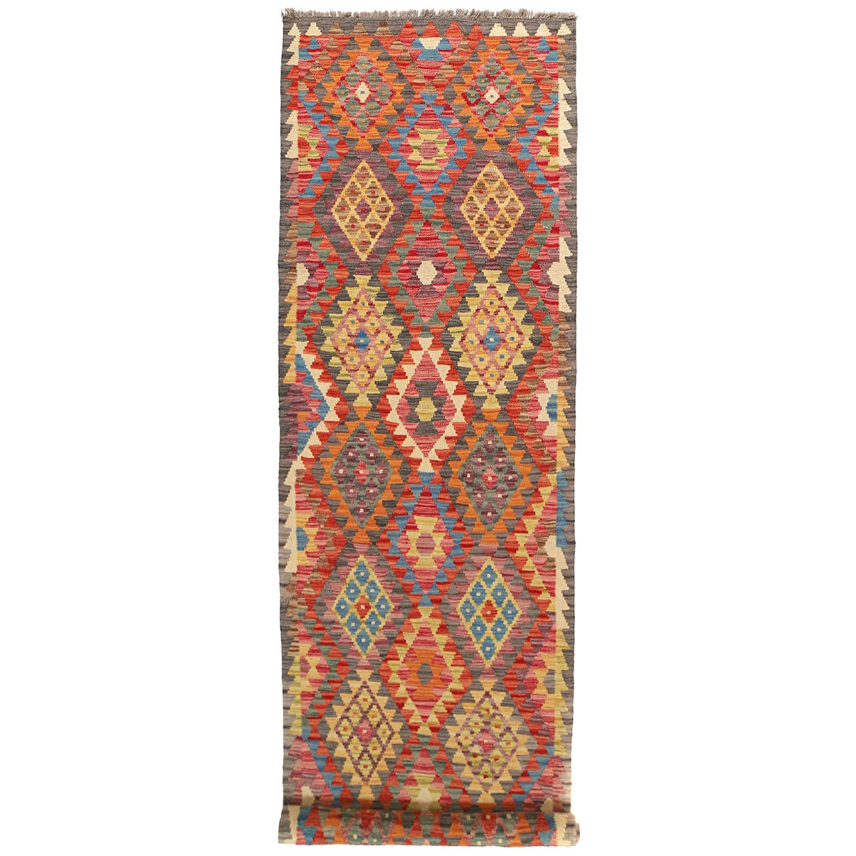 Vegetable Kilim 2' 7 x 9' 5 (ft)- No. y14152