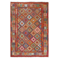 Handmade Vegetable Kilim 6' 7" x 9' 5" (ft) - No. Y31017