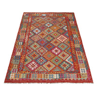Handmade Vegetable Kilim 6' 7" x 9' 5" (ft) - No. Y31017