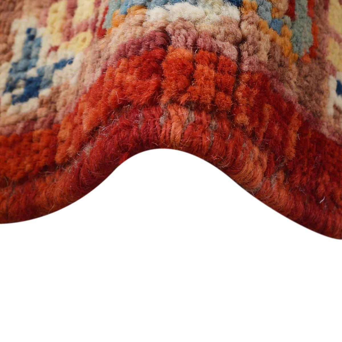 Handmade Heriz Wool Area Rug 202x291 cm (ID Y33038)