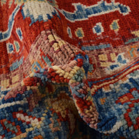 Handmade Heriz Wool Area Rug 202x291 cm (ID Y33038)