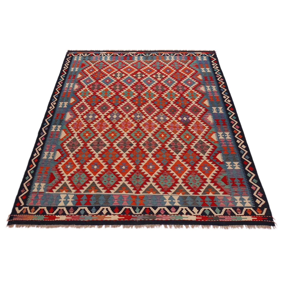 Handmade Vegetable Kelim 6' 1" x 8' 2" (ft) - No. Y35599