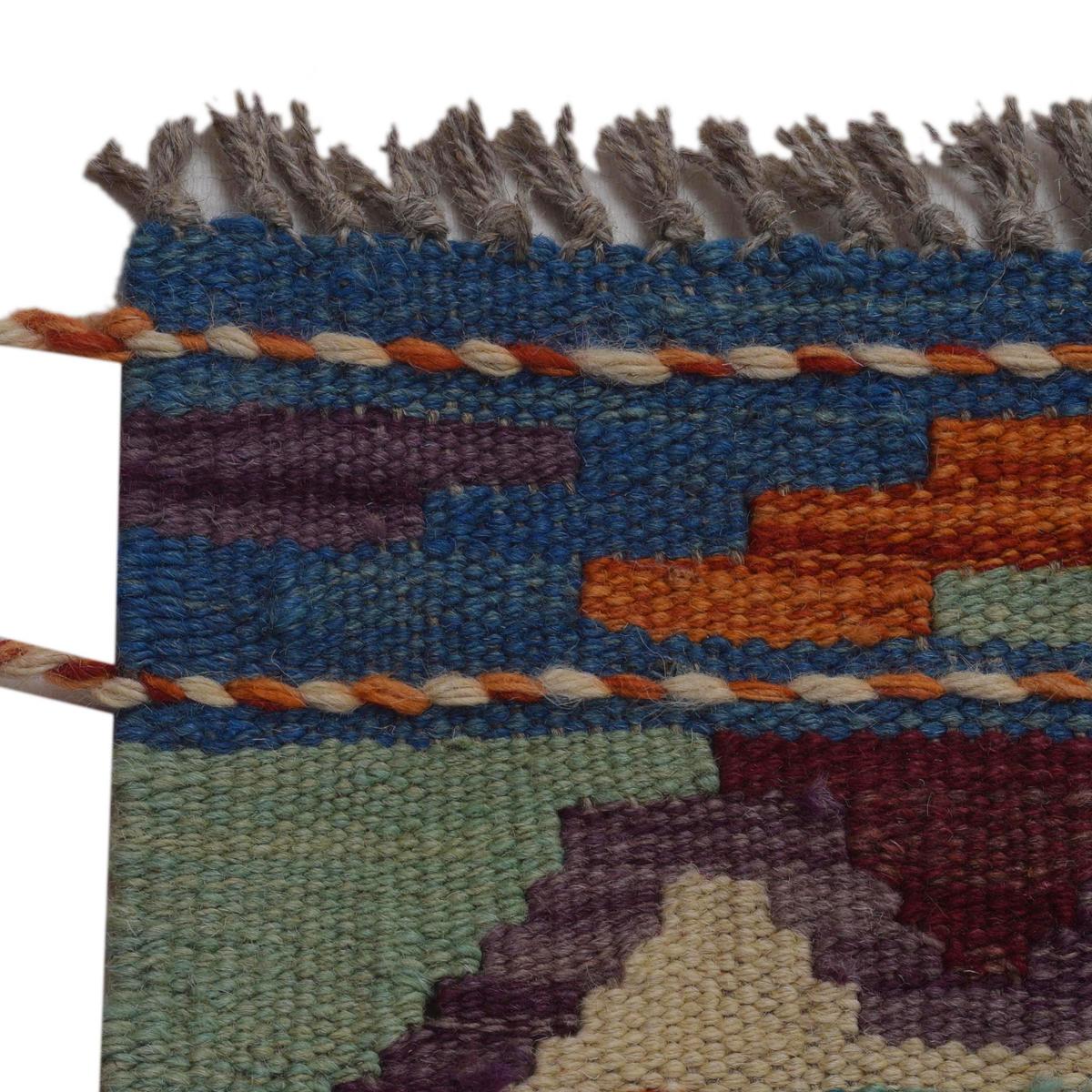 Handmade Vegetable Kilim 6' 5" x 8' 7" (ft) - No. Y35600