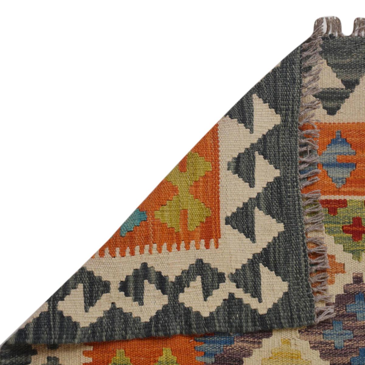 Handmade Vegetable Kelim 6' 9" x 9' 8" (ft) - No. Y35601