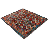 Handmade Vegetable Kelim 5' 9" x 7' 10" (ft) - No. Y35603