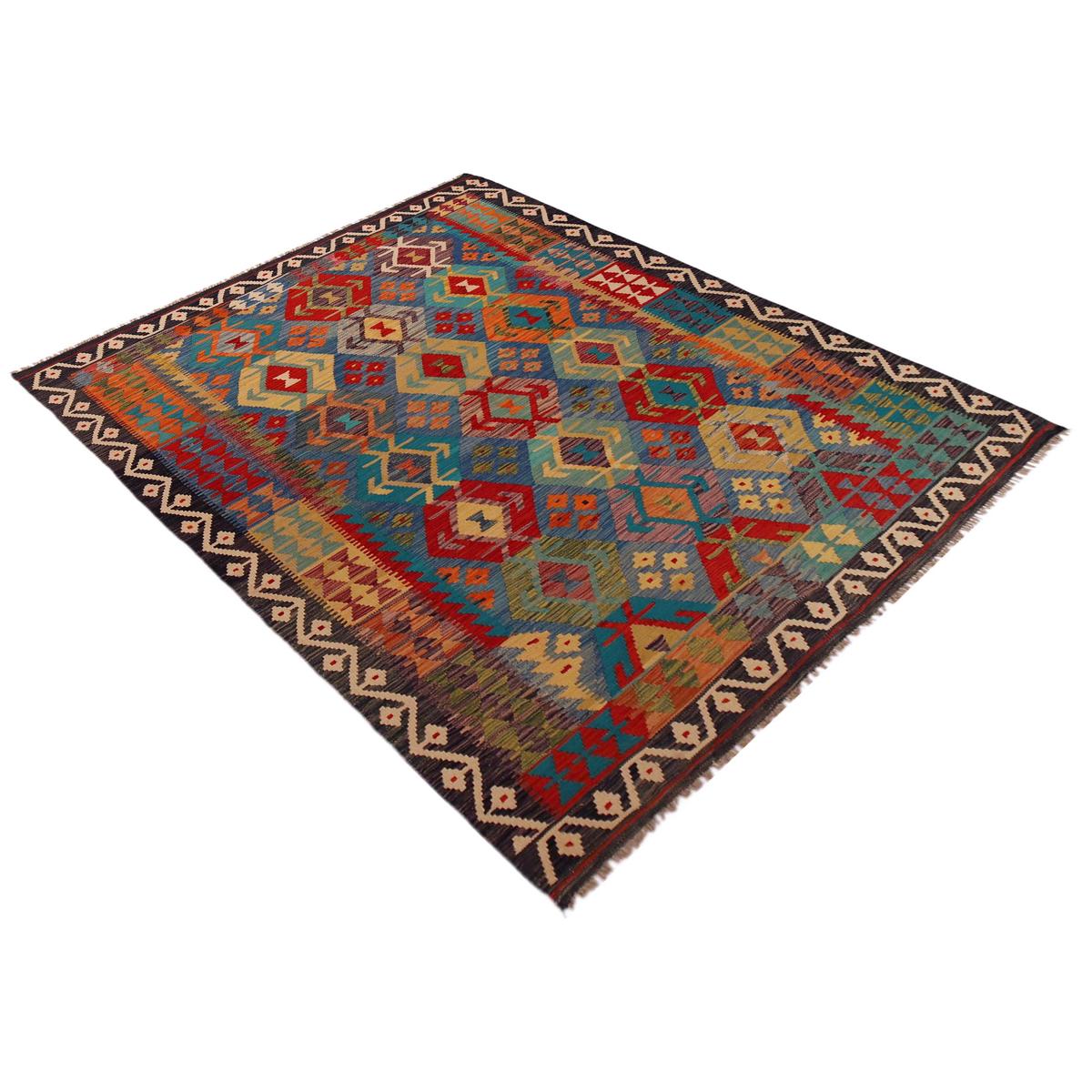 Handmade Vegetable Kelim 6' 0" x 8' 1" (ft) - No. Y35605