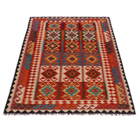 Handmade Vegetable Kelim 5' 1" x 7' 10" (ft) - No. Y35607