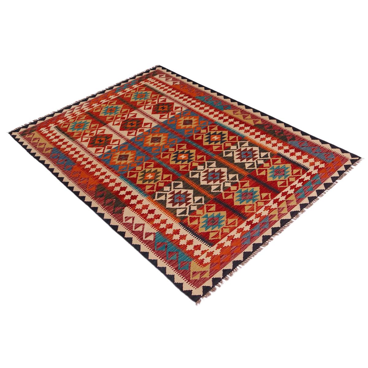 Handmade Vegetable Kelim 5' 1" x 7' 10" (ft) - No. Y35607