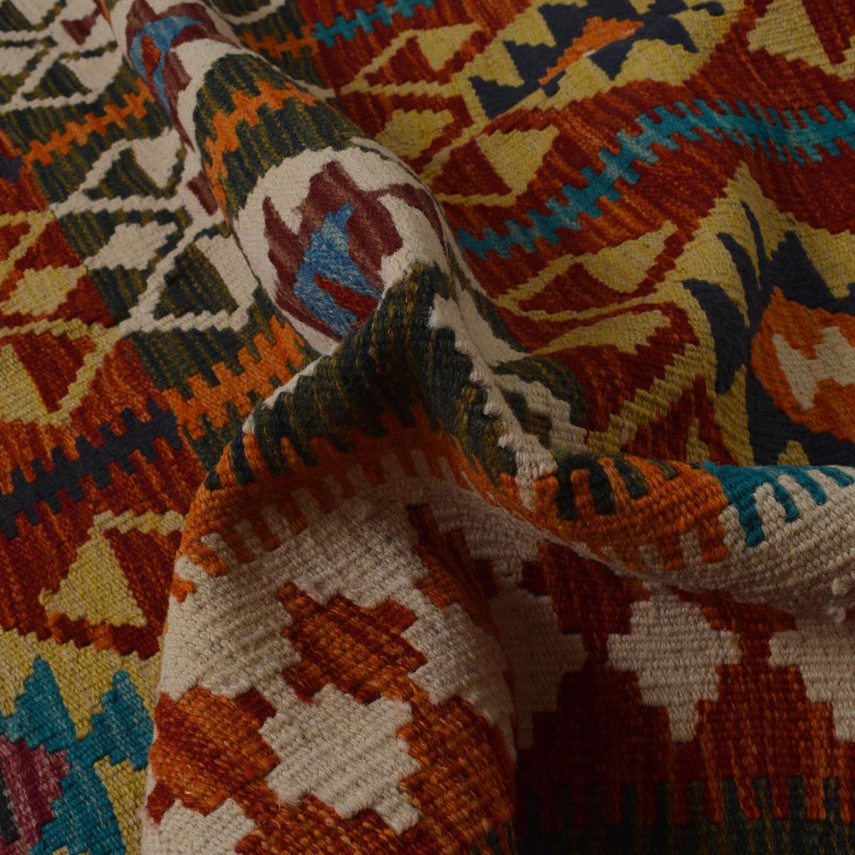 Handmade Vegetable Kelim 5' 1" x 7' 10" (ft) - No. Y35607