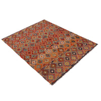 Handmade Vegetable Kelim 5' 9" x 7' 10" (ft) - No. Y35643