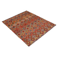 Handmade Vegetable Kelim 5' 9" x 7' 10" (ft) - No. Y35643