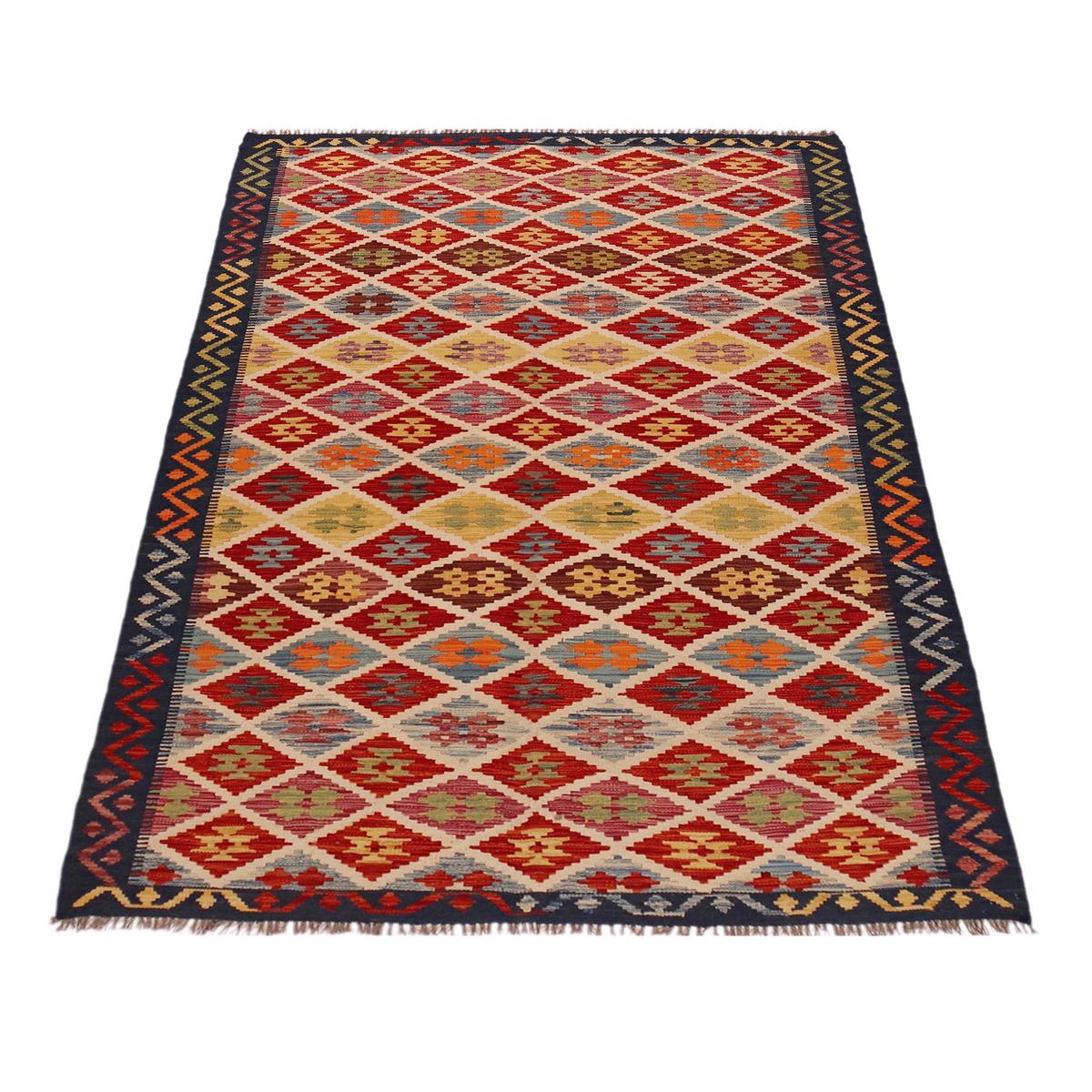 Handmade Vegetable Kilim 5' 1" x 8' 2" (ft) - No. Y35644