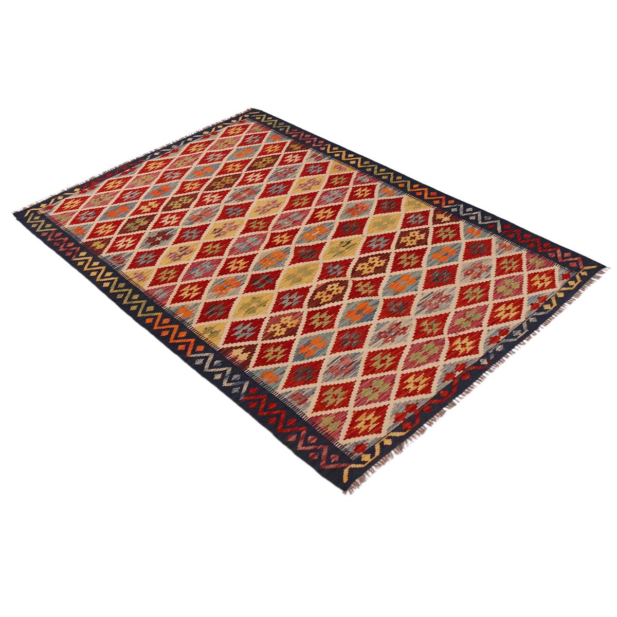 Handmade Vegetable Kilim 5' 1" x 8' 2" (ft) - No. Y35644