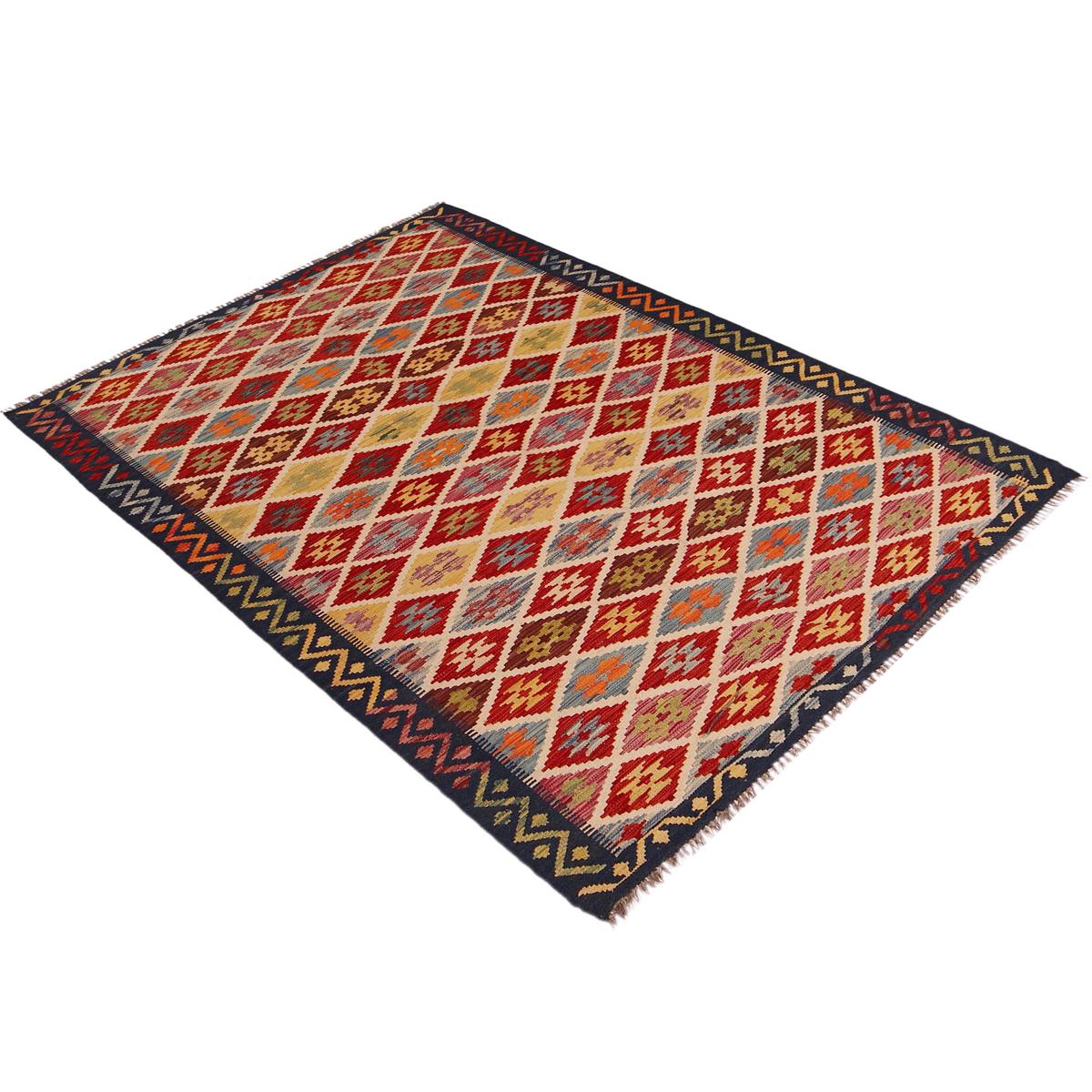 Handmade Vegetable Kilim 5' 1" x 8' 2" (ft) - No. Y35644