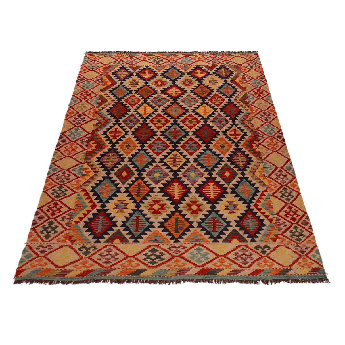 Handmade Vegetable Kilim 6' 9" x 10' 0" (ft) - No. Y35645